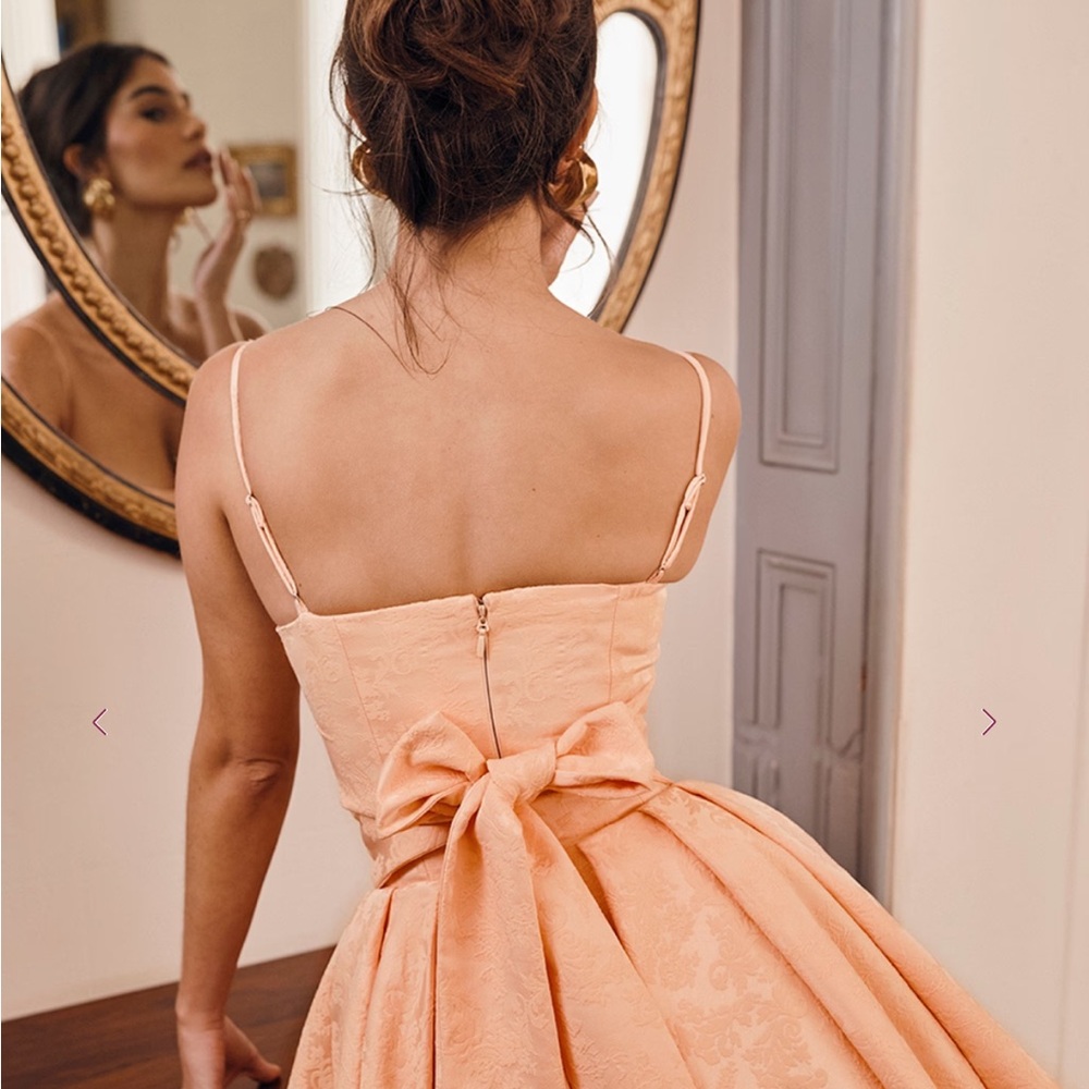 House of CB Jacquard Mini Bow Gown/dress - Picture 6 of 8